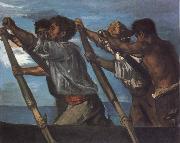 Hans von Maress Oarsmen.Study for a Fresco at the Zoological Station in Naples Germany oil painting artist